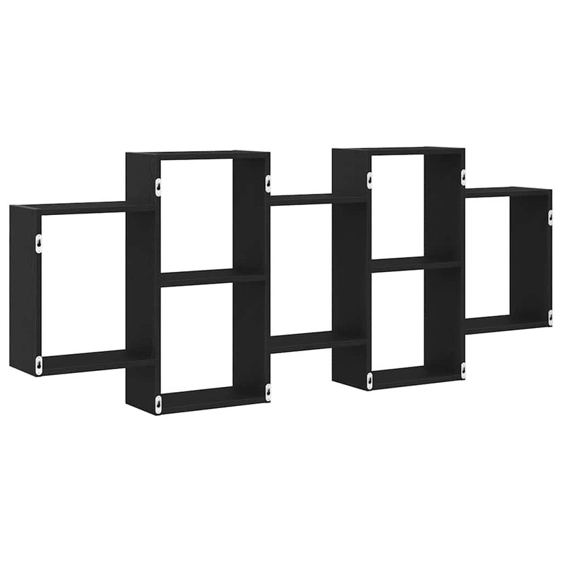 Raft de perete, stejar negru, 159x18x65 cm, lemn prelucrat