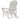 Scaun Adirondack Alb HDPE