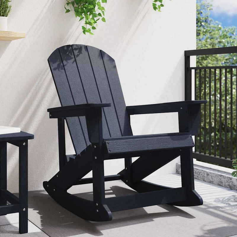 Scaun rocking Adirondack Albastru marin HDPE