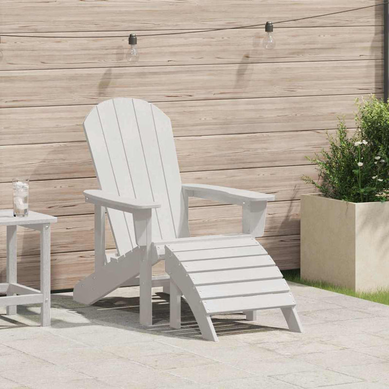 Scaun Adirondack Alb HDPE