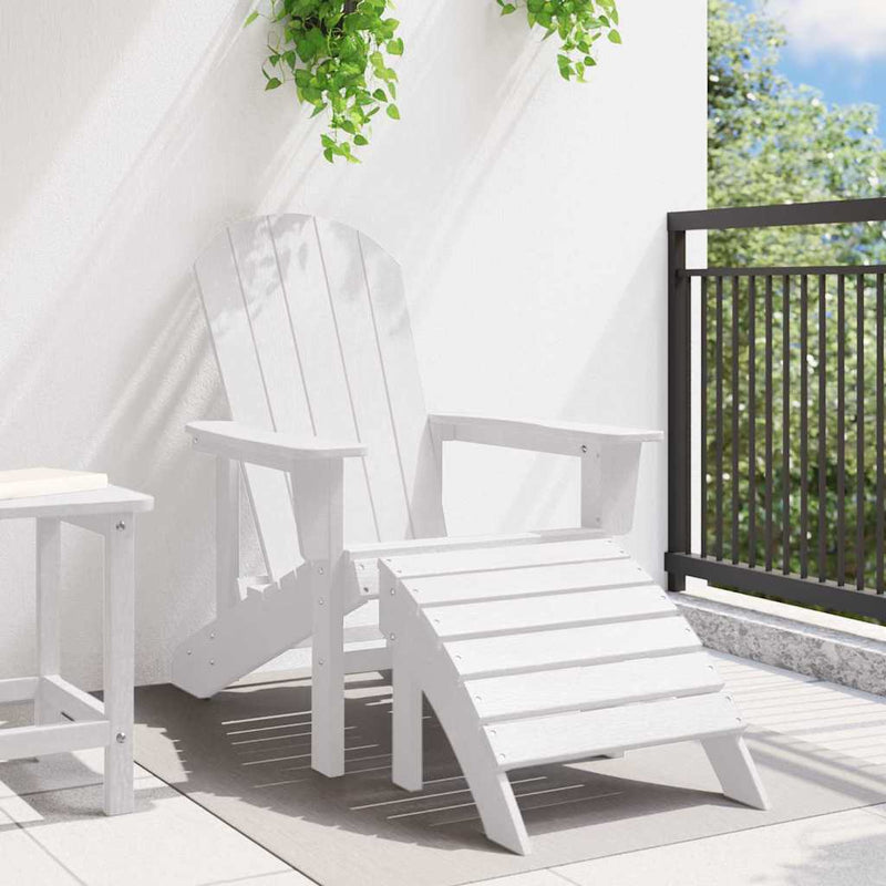 Scaun Adirondack Alb HDPE