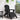 Scaun Adirondack Negru HDPE