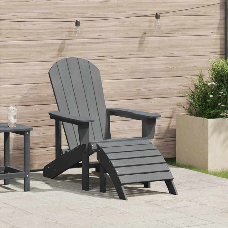 Scaun Adirondack Gri deschis HDPE