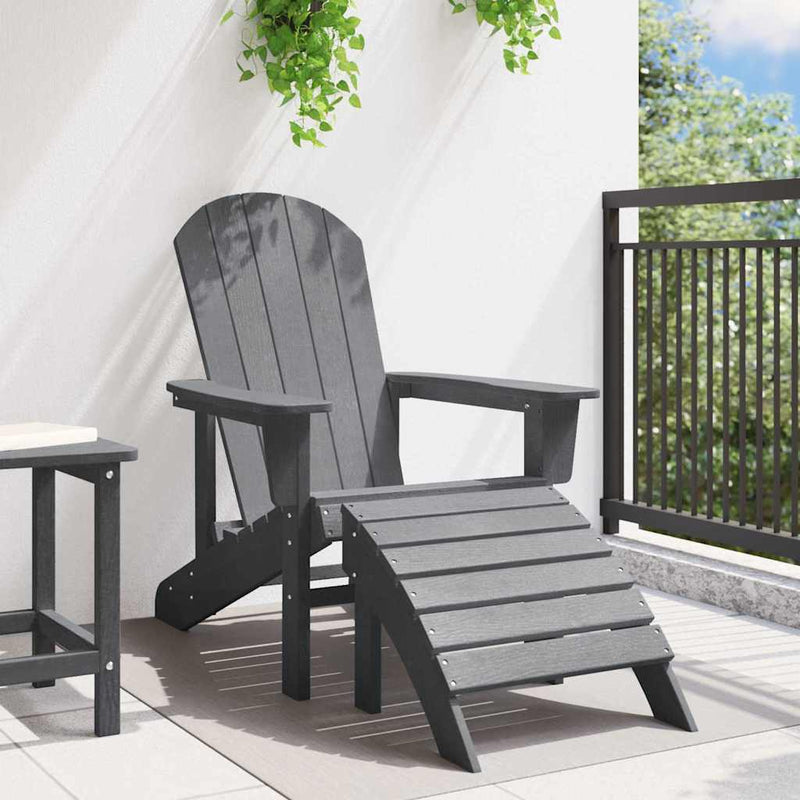 Scaun Adirondack Gri deschis HDPE