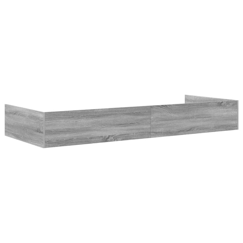 Cadru de pat cu sertar Gri Sonoma 75 x 190 cm Lemn prelucrat