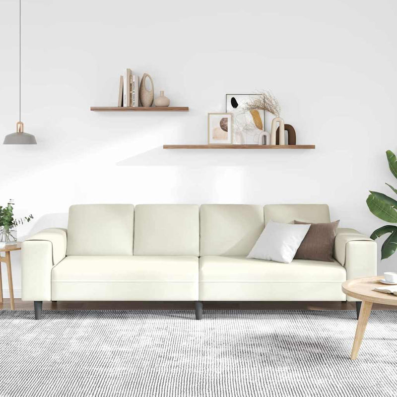 Canapea pentru living Crem 250 x 77 x 76 cm