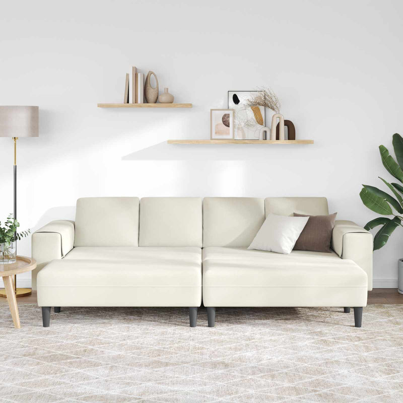 Canapea pentru living 3 buc. Crem