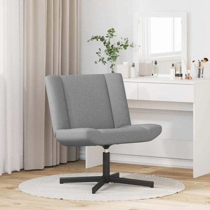 Scaun pivotant Gri deschis 63 x 75 x 76 cm țesătură