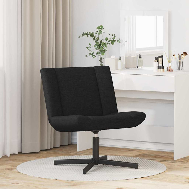 Scaun pivotant Negru 63 x 75 x 76 cm țesătură