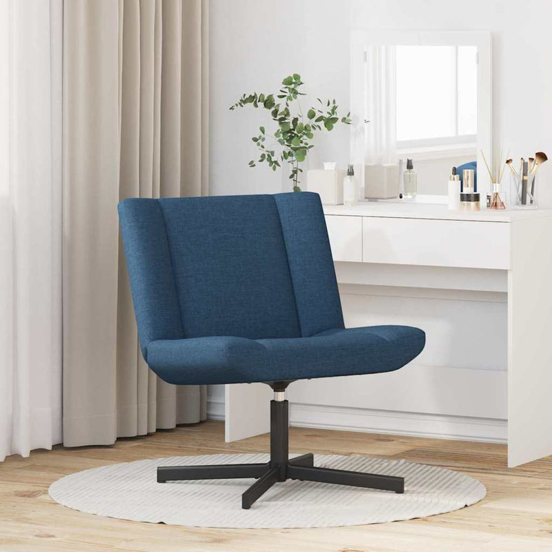 Scaun pivotant albastru 63 x 75 x 76 cm țesătură