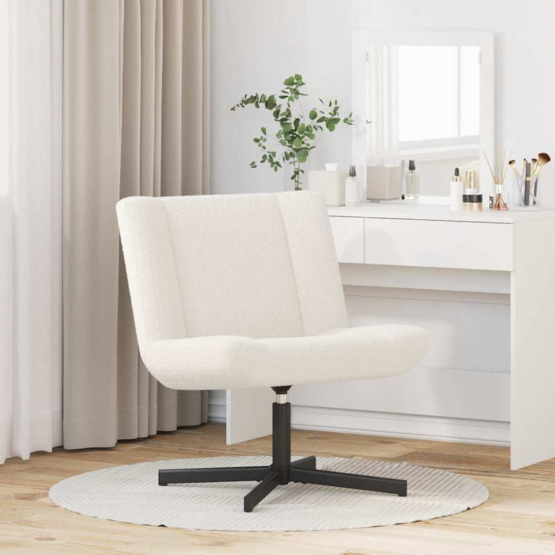 Scaun pivotant Crem 63 x 75 x 76 cm Piele de Oaie