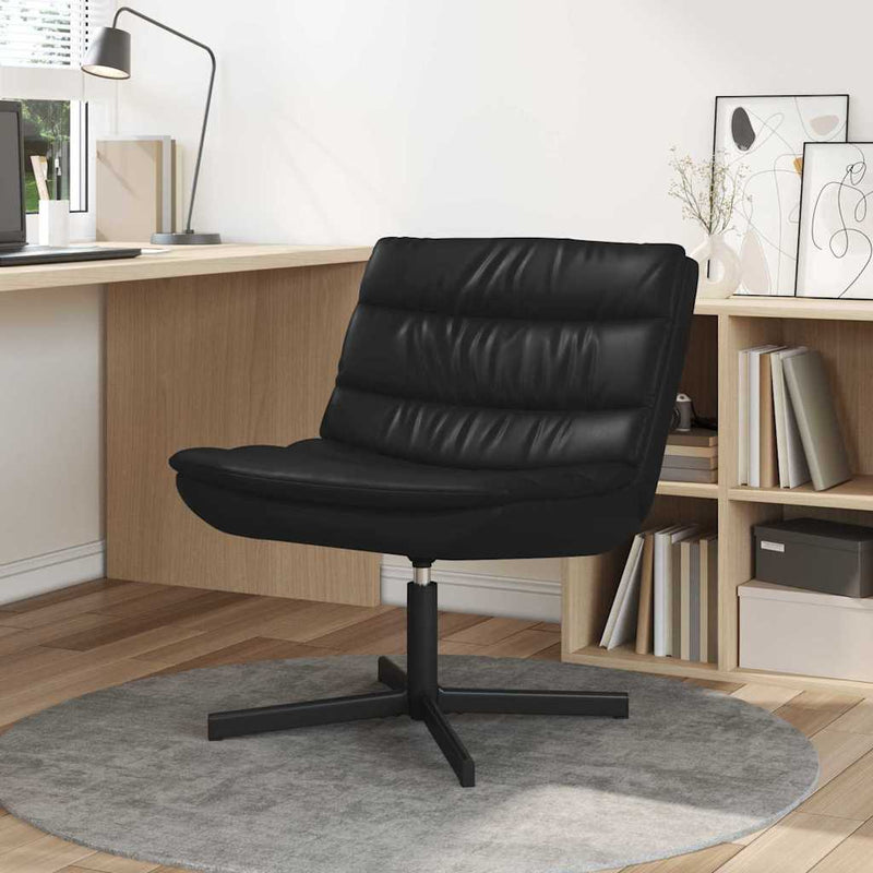 Scaun pivotant Negru 63 x 75 x 76 cm Piele artificială