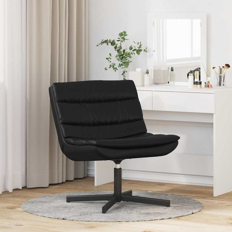 Scaun pivotant Negru 63 x 75 x 76 cm Piele artificială