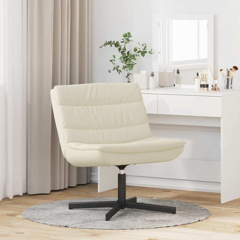 Scaun pivotant Crem 63 x 75 x 76 cm Piele artificială