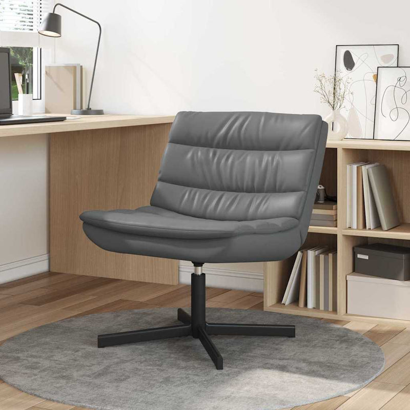 Scaun pivotant Gri 63 x 75 x 76 cm Piele artificială