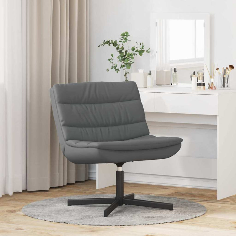 Scaun pivotant Gri 63 x 75 x 76 cm Piele artificială