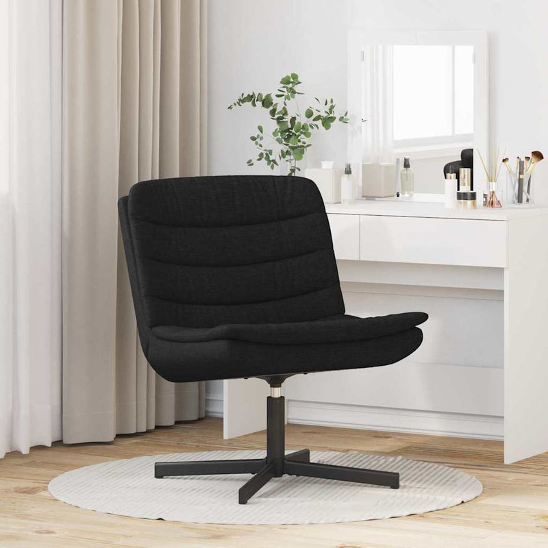 Scaun pivotant Negru 63 x 75 x 76 cm țesătură