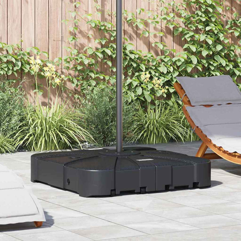 Bază pentru umbrelă tip cantilever 150 Negru Pătrat