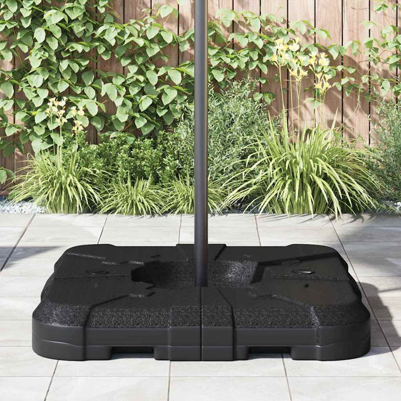 Bază pentru umbrelă tip cantilever 110 Negru Pătrat
