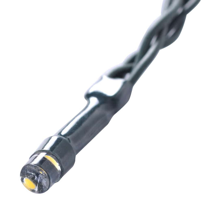Mingi artificiale din lemn de cimiș cu lumini LED 2 buc Verde