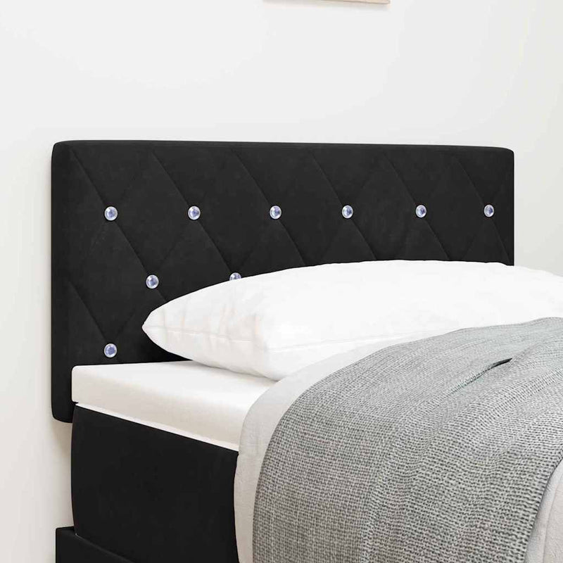 Tăblie cap Negru 80 cm Catifea