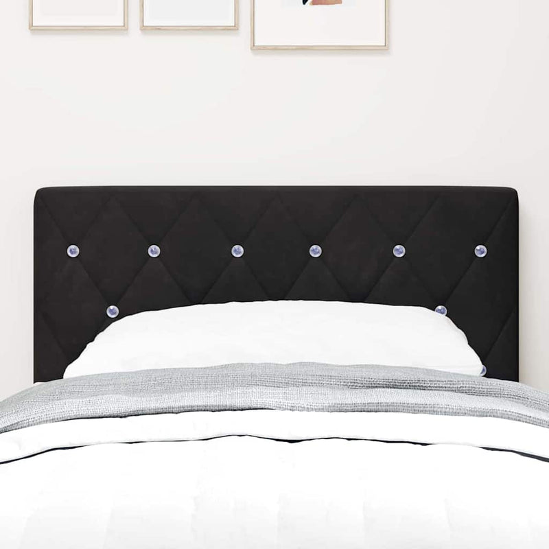 Tăblie cap Negru 80 cm Catifea