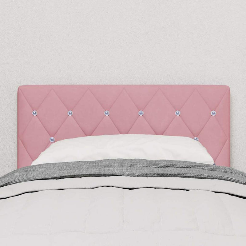 Tăblie cap Roz 80 cm Catifea