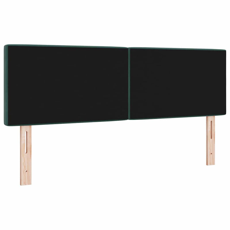 Tăblie cap Verde închis 144 cm Catifea