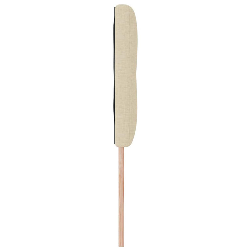 Cap de pat cu înălțime ajustabilă Crem 144 cm țesătură