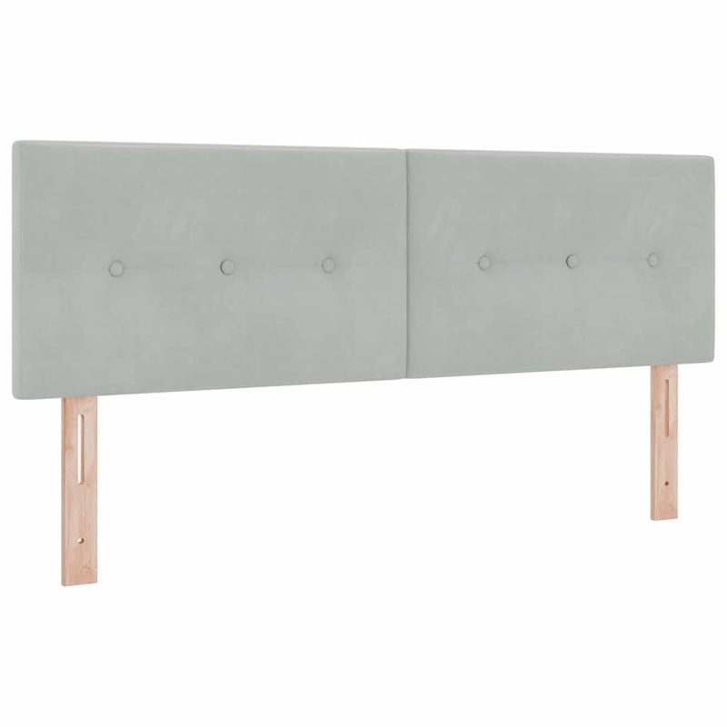 Tăblie cap Gri deschis 160 cm Catifea