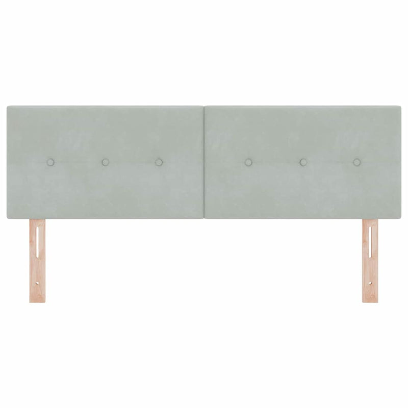 Tăblie cap Gri deschis 160 cm Catifea