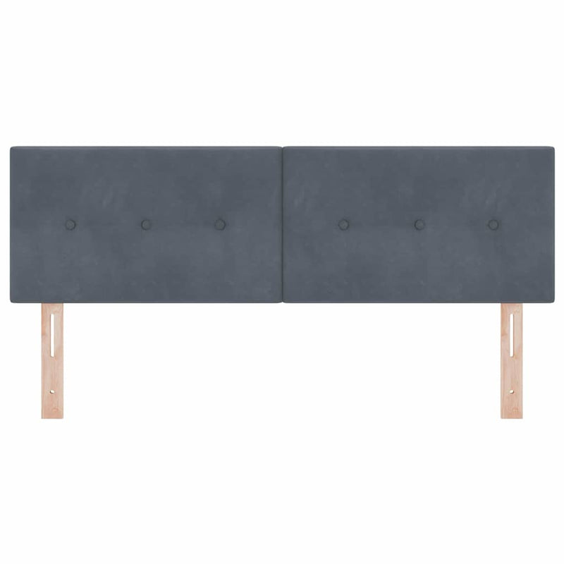 Tăblie cap Gri închis 160 cm Catifea
