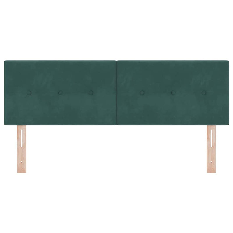 Tăblie cap Verde închis 160 cm Catifea