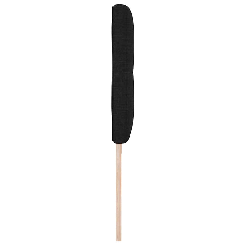 Cap de pat cu înălțime ajustabilă Negru 200 cm țesătură