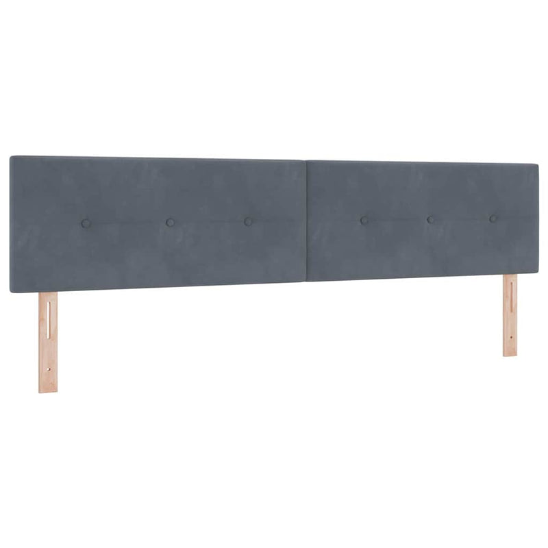 Tăblie cap Gri închis 200 cm Catifea