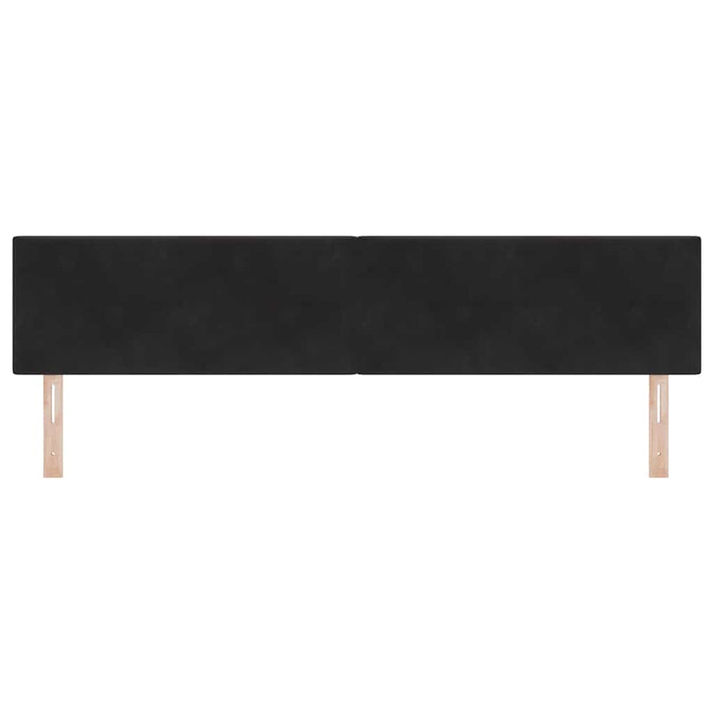Tăblie cap Negru 200 cm Catifea
