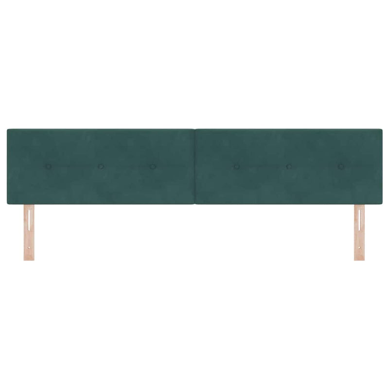 Tăblie cap Verde închis 200 cm Catifea