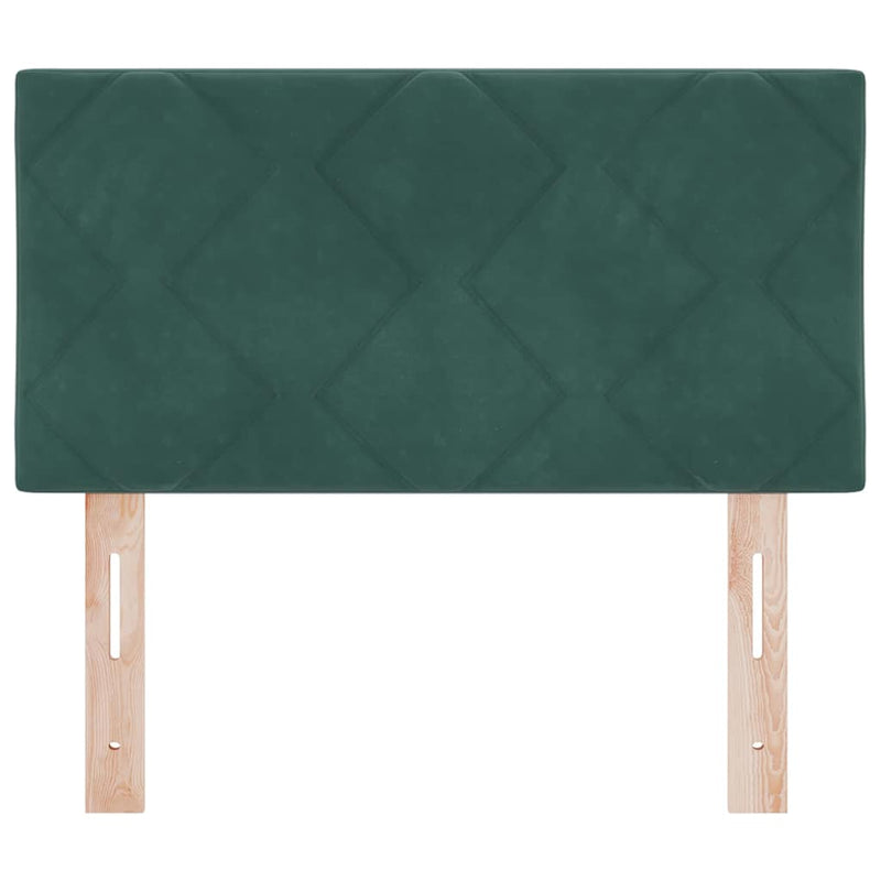 Tăblie cap Verde închis 80 cm Catifea