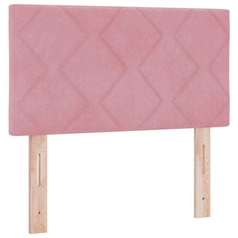 Tăblie cap Roz 80 cm Catifea