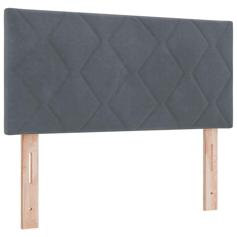 Tăblie cap Gri închis 90 cm Catifea