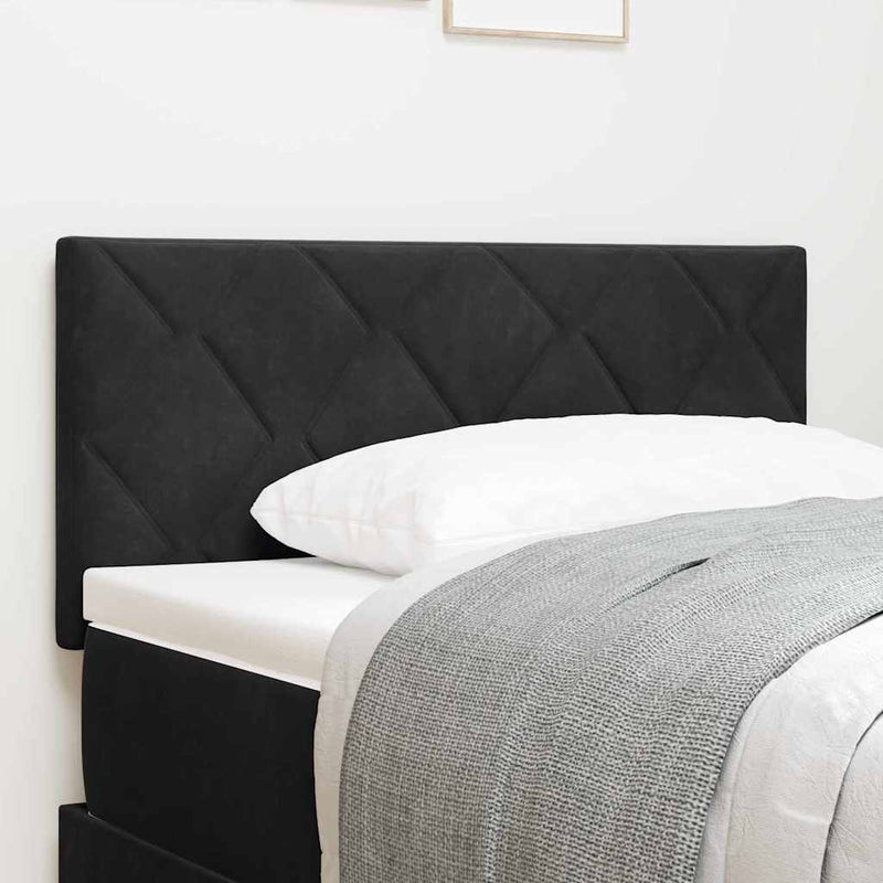 Tăblie cap Negru 100 cm Catifea