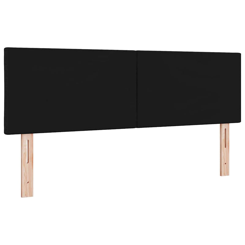 Tăblie cap Negru 144 cm țesătură