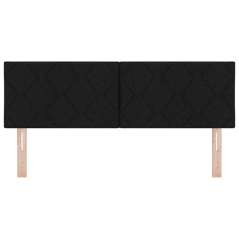 Tăblie cap Negru 144 cm țesătură