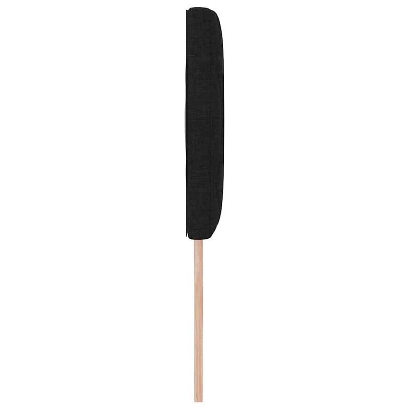 Tăblie cap Negru 144 cm țesătură