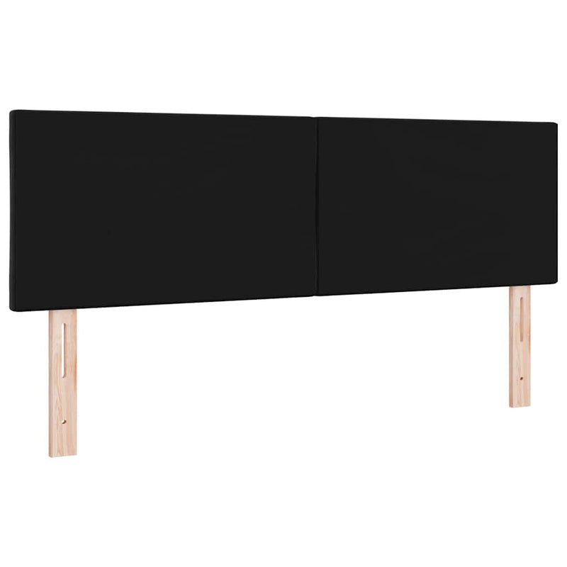 Tăblie cap Negru 144 cm Catifea