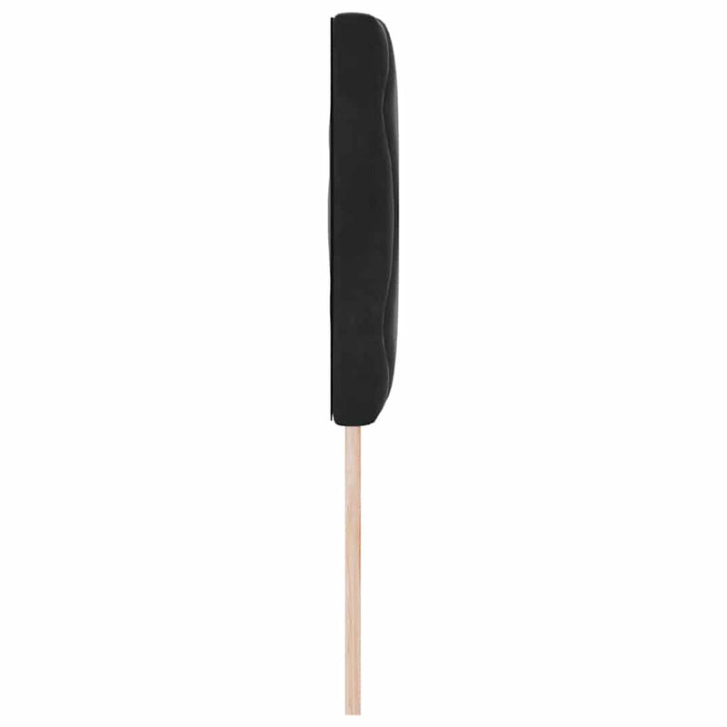 Tăblie cap Negru 144 cm Catifea
