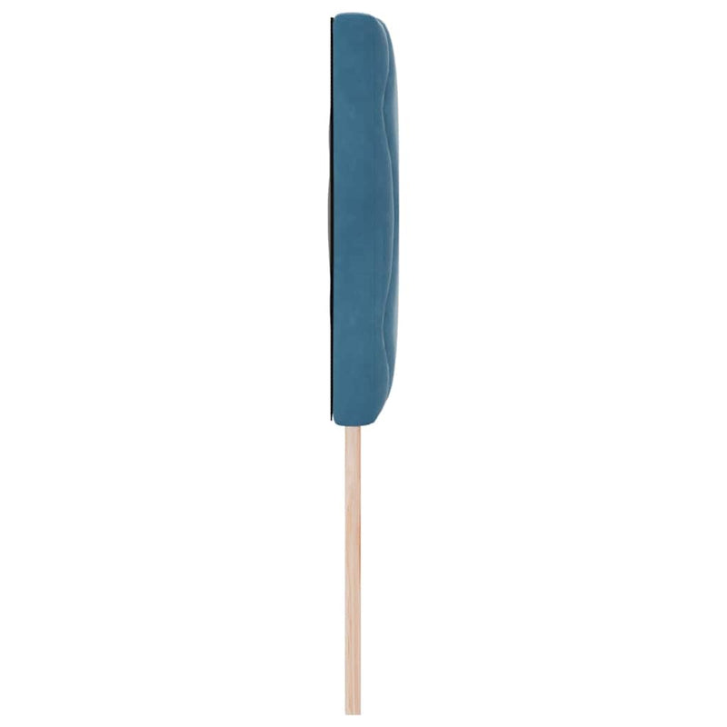 Tăblie cap Albastru închis 144 cm Catifea