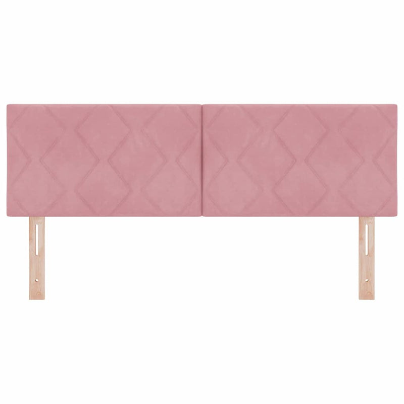 Tăblie cap Roz 144 cm Catifea
