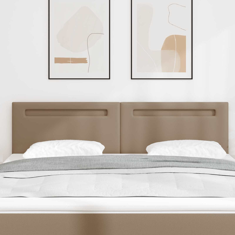 Tăblie LED Cappuccino 180 cm Piele artificială