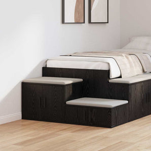 Dulap de depozitare 2 buc. Stejar Negru 103 x 41 x 40 cm